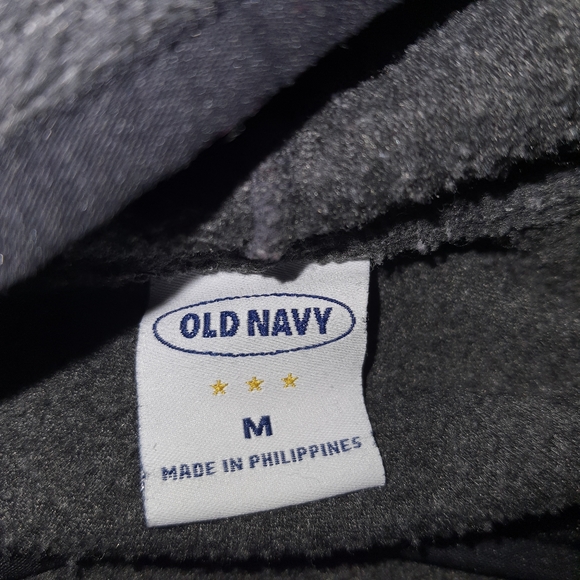 Women's Old Navy Gray Sweater Medium Full Zipper Pockets - Picture 4 of 5